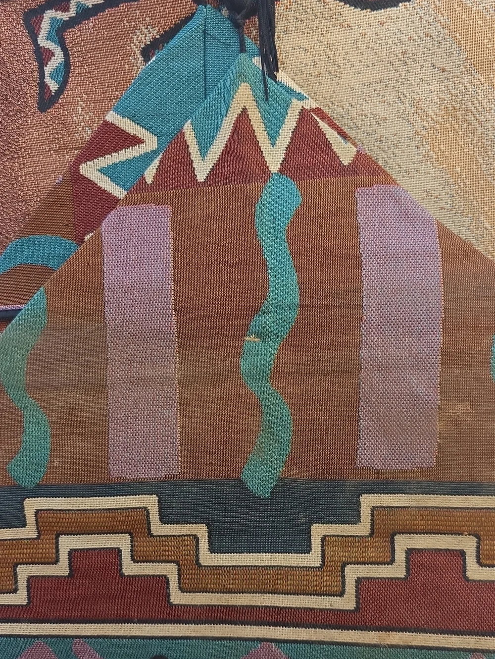 Vintage Vohann Southwestern Tapestry Kokopelli Table Runner (68